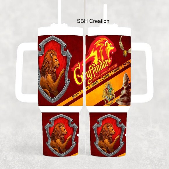 40oz Grayffindor Harry Potter stanley quencher style insulated tumbler - Picture 1 of 1